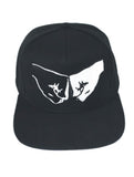 Adult Black Adjustable Material  Embroidered Cap