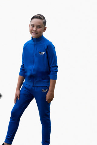 Children's Royal Blue Slim Fit Designer Tracksuit